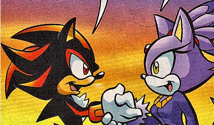 blaze the cat and silver the hedgehog comic