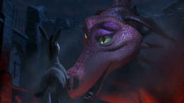 shrek donkey and dragon kiss
