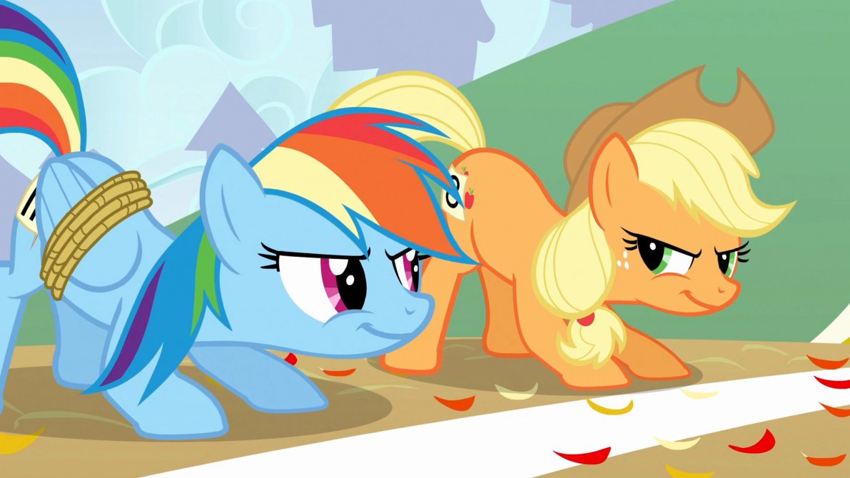 my little pony friendship is magic applejack and rainbow dash