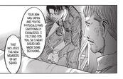 Levi taking care of Erwin