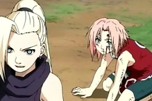 Ino protects Sakura again.