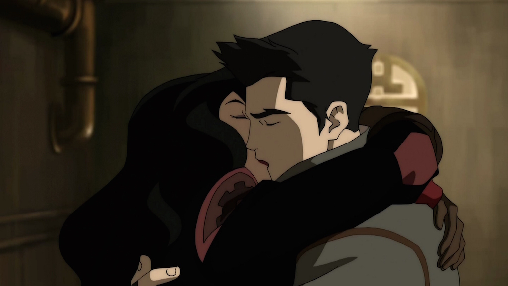 mako and korra kiss