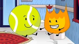 Tennis Ball and Firey