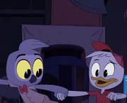 Boyd taking Huey’s hand