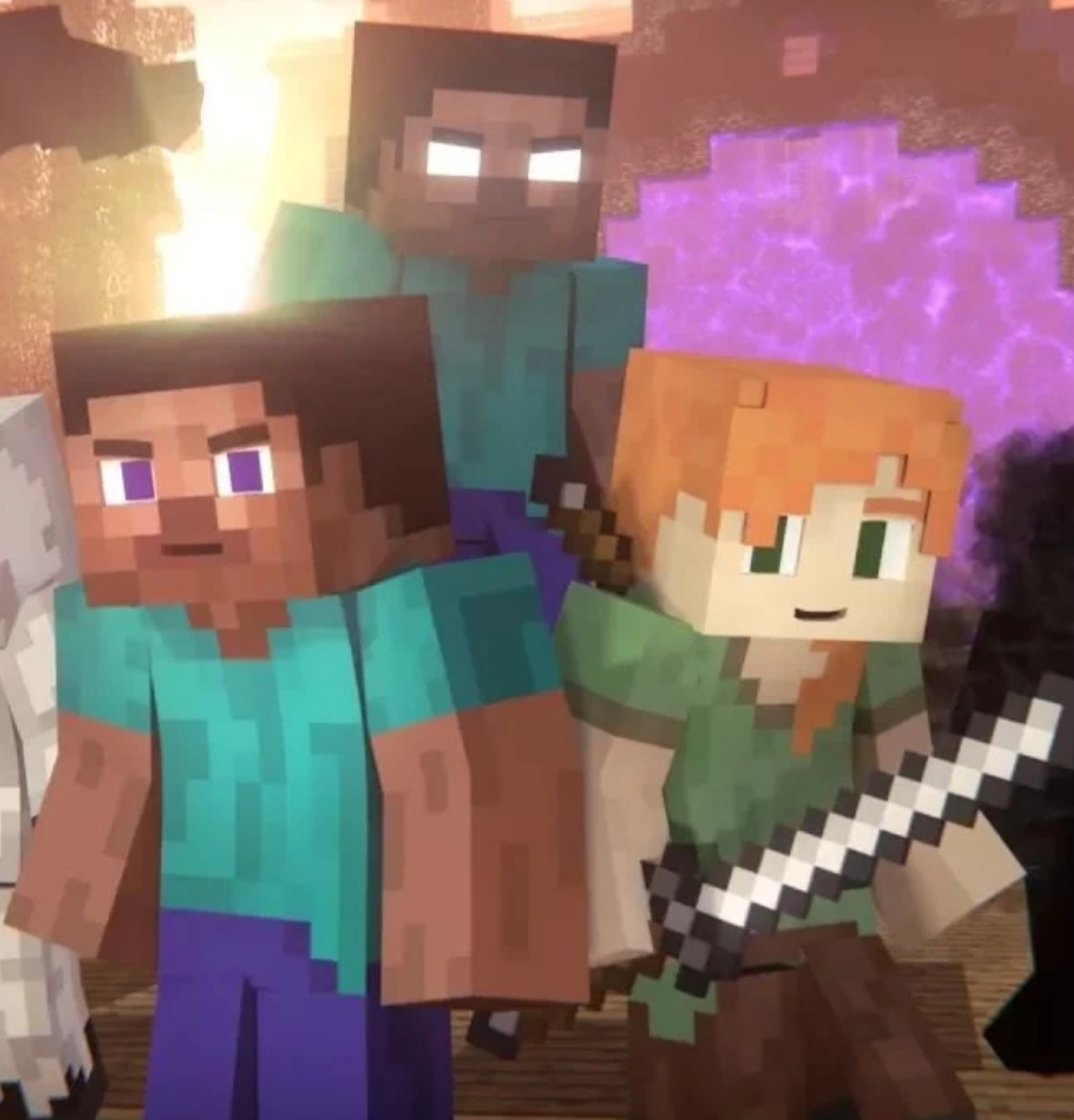 herobrine and steve friends