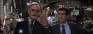 Q showing a new gadget to Bond - Die Another Day