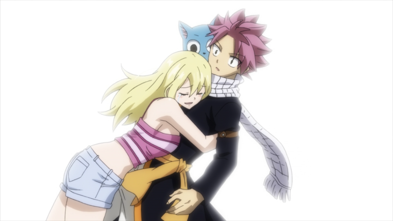 fairy tail lucy and natsu kissing episode