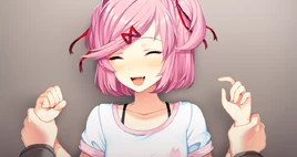 MC and Natsuki playing