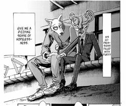 ✨Reggie (tsukoshi13.bsky.social) ✨ on X: *Spoilers for the #Beastars  manga* Lougosi (Legosi x Louis) shippers be like  /  X