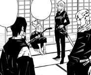 Mechamaru and Miwa with other Kyoto students