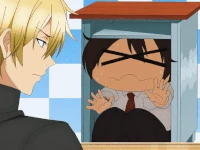 Sano and Haruaki in episode 1