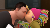 Mylene and Ivan kissing in Mega Leech
