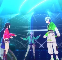 Touya and An harmonizing together at their duet part in "Realize"