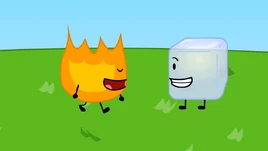 Firey and Ice Cube