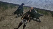 Levi & Petra comfort the dying soldier