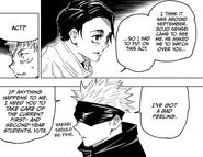 Gojo asks Yuta to take care of Yuji