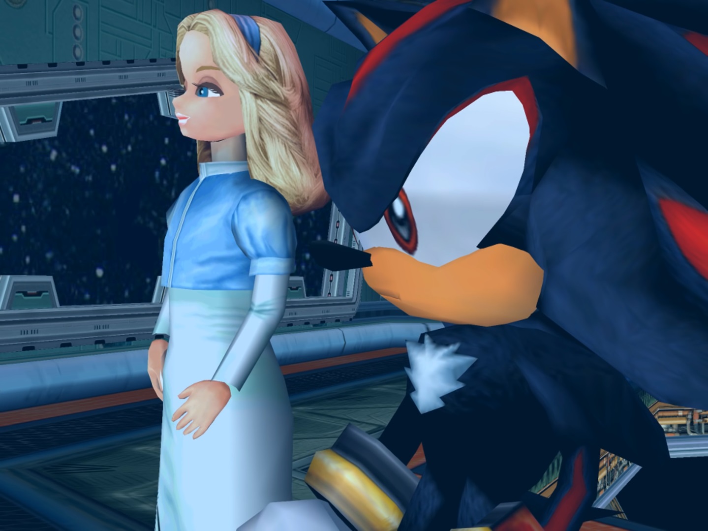 shadow and maria the hedgehog