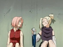 Ino gives Sakura her headband and tells her that she has bloomed.
