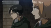 Levi & Petra being worried about the walls being breached
