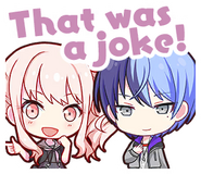 "That was a joke!"