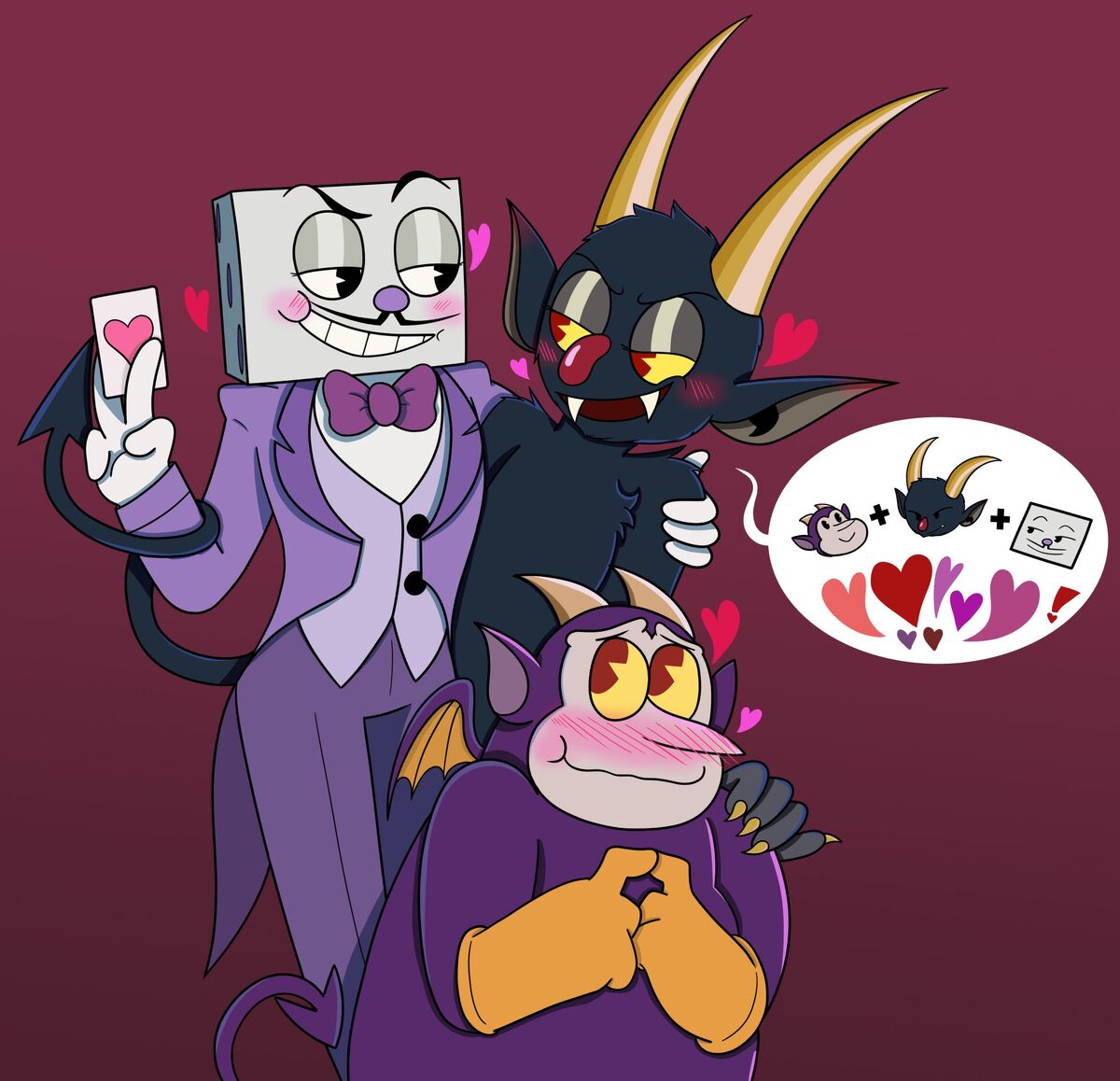 sws37sisters on X: King dice and the devil I love them both 😍😘 #Cuphead  #cupheadfanart #Cuphead #cuphead #kingdice #thedevil   / X