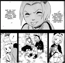 Sakura compares herself to Ino.