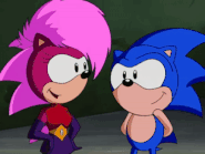 SonicUnderground Kiss and bump
