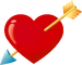 Heart arrow icon