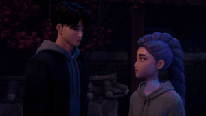 Rujinu Jinu stopping Rumi