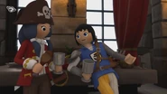 Alex and Ruby eating together in "Saturday Knight Fever"