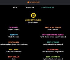 Official Crunchyroll Award Show 2018