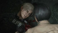 Leon taking a bullet to his shoulder for saving Ada.