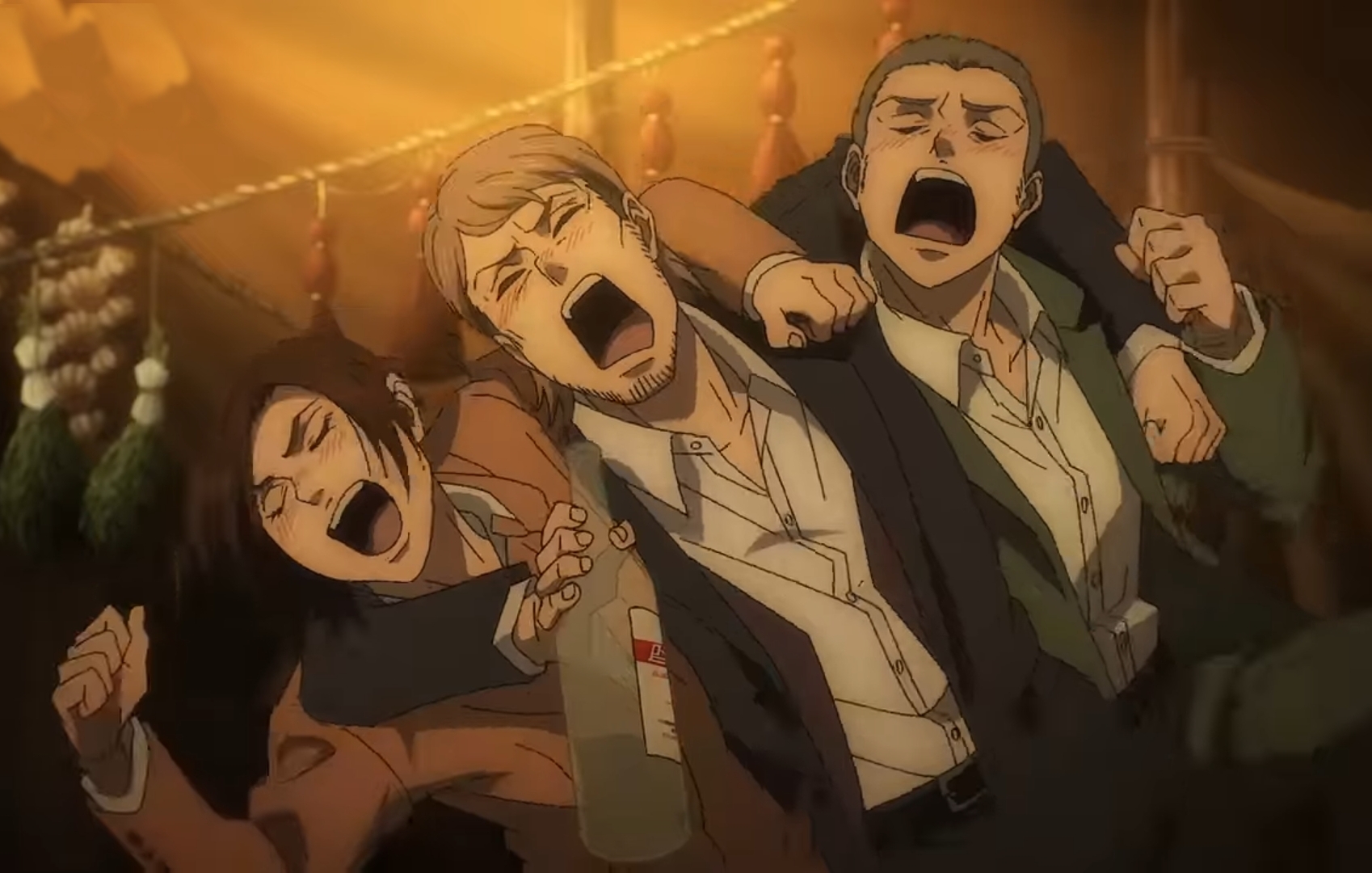 mikasa ackerman, armin arlert, titan, jean kirchstein, connie