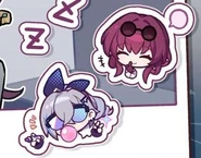 Slvrkf chibis .jpg (34 KB) Kafka and Silver Wolf chibis teasing Blade, from an official artwork posted on HSR's Twitter account