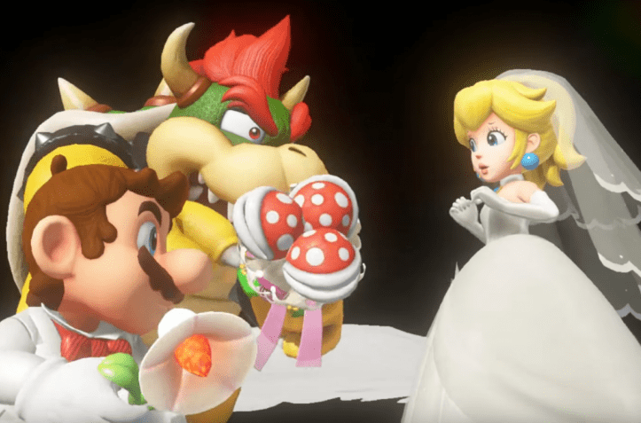 mario and peach and bowser