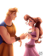 Hercules and Megara by archibaldart