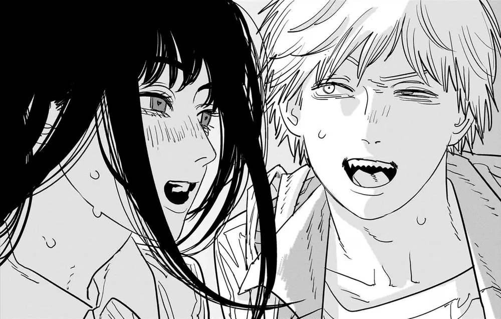 chainsaw man chapter 115 with asa mitaka and denji with starfish