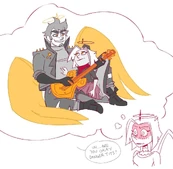 Guitarspear are you okay.jpg (99 KB) Sketch by Shnikkles