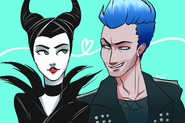 Angelina's Maleficent and Descendants Hades by barnabs