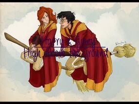 Harry and Ginny -- High Above the Ground