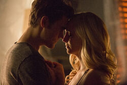 Stefan & Caroline Kiss On 'The Vampire Diaries,' So Where Does