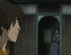 Zuko is happy to see Katara.