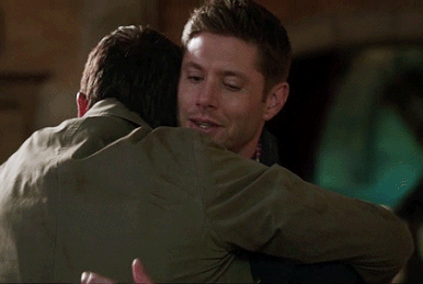 sad hug gif supernatural