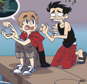 Spencer and a worried Ricky