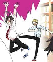 Sano angry at Haruaki in a photo taken by Mame 2018