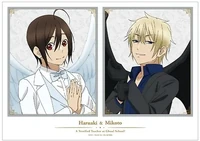 Angel Haruaki & Demon Sano matte poster