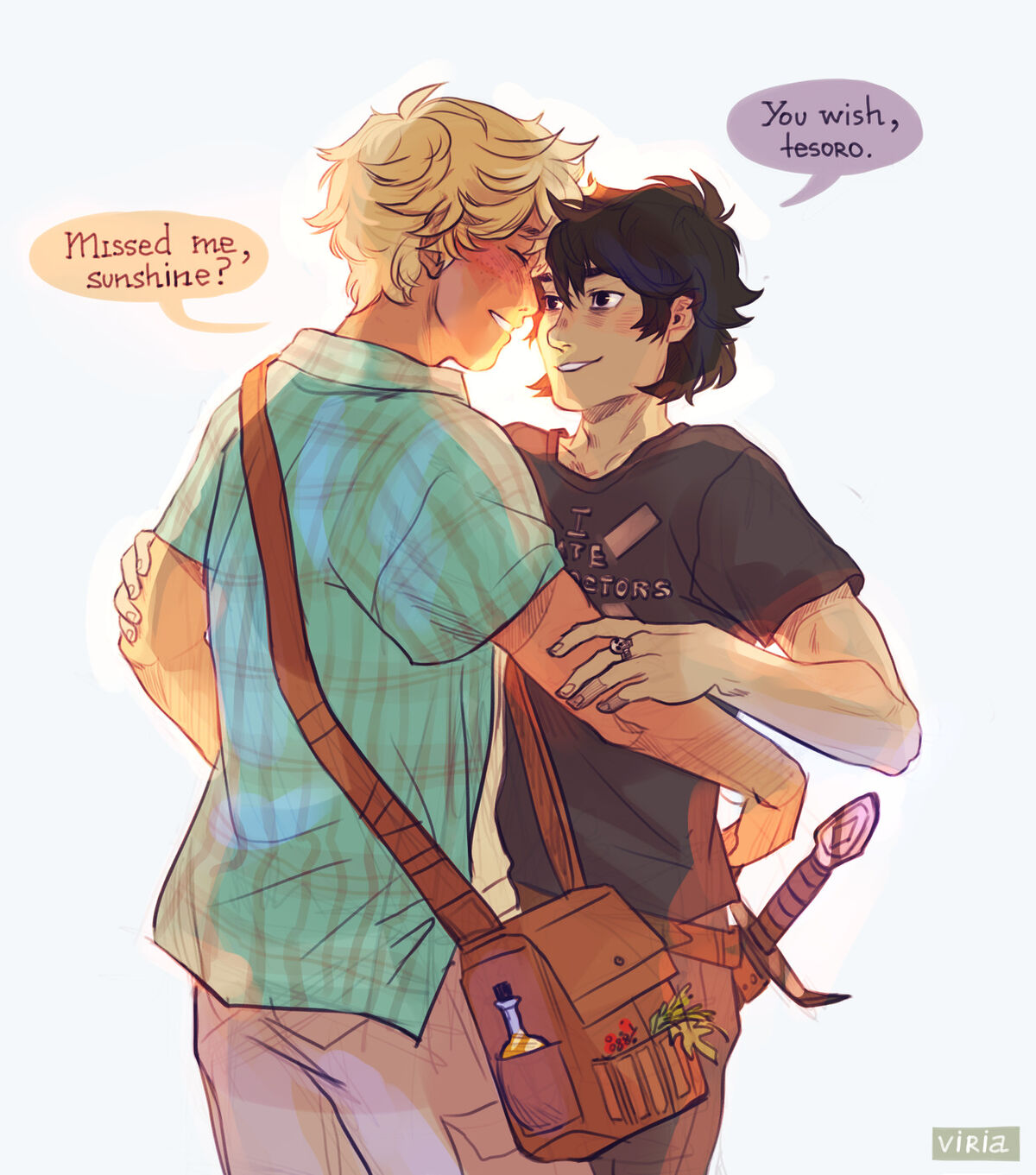 nico di angelo and percy jackson love story