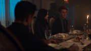 Archie and Veronica have dinner with her parents