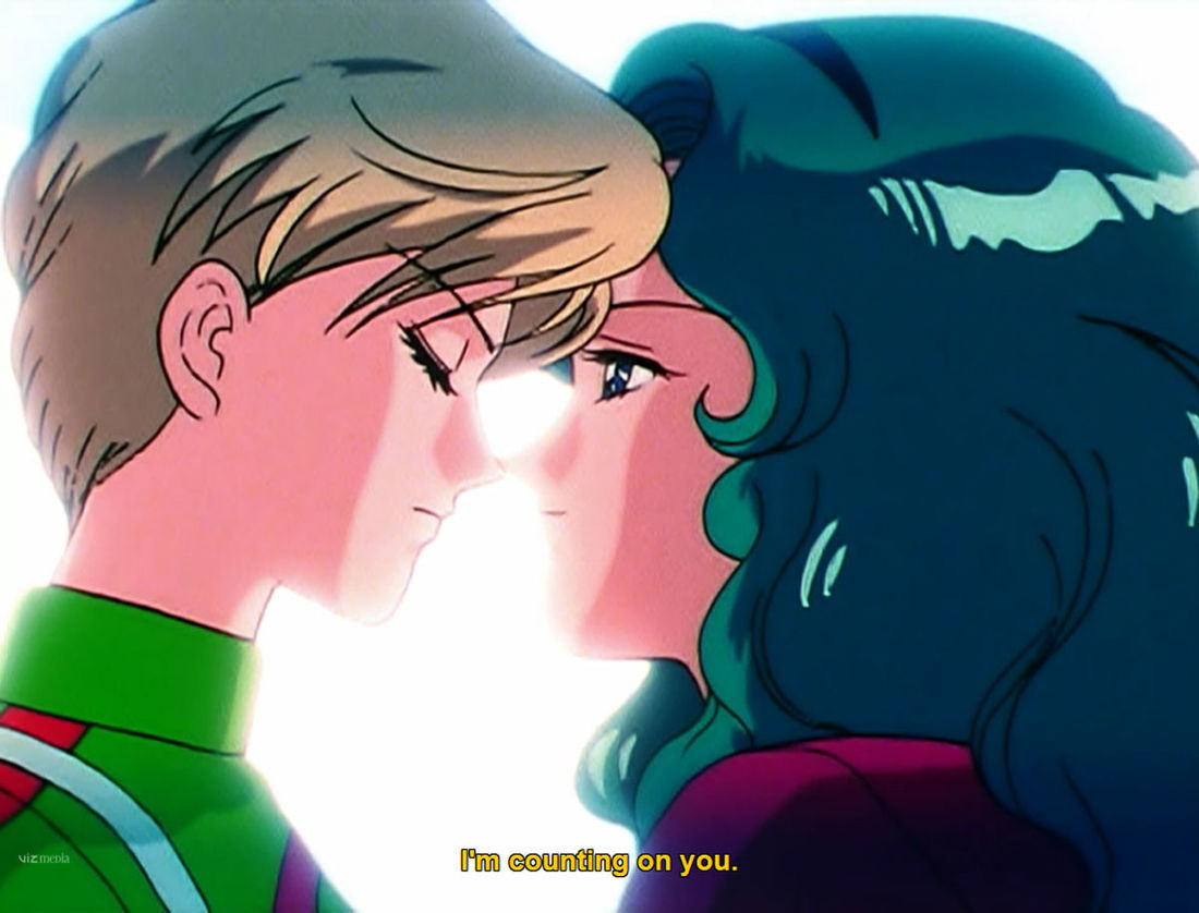 sailor moon uranus and neptune kiss