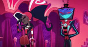 Vox smirks at Velvette